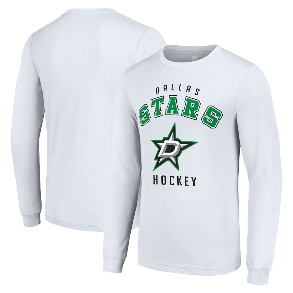 Dallas Stars - Starter Logo Long Sleeve T-Shirt White