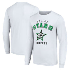 Dallas Stars - Starter Logo Long Sleeve T-Shirt White