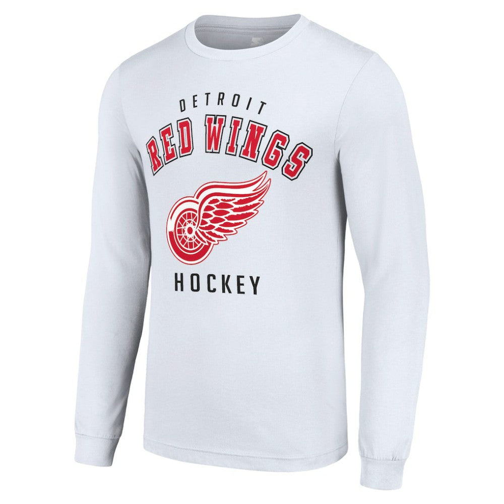 Detroit Red Wings - Starter Logo Long Sleeve T-Shirt White
