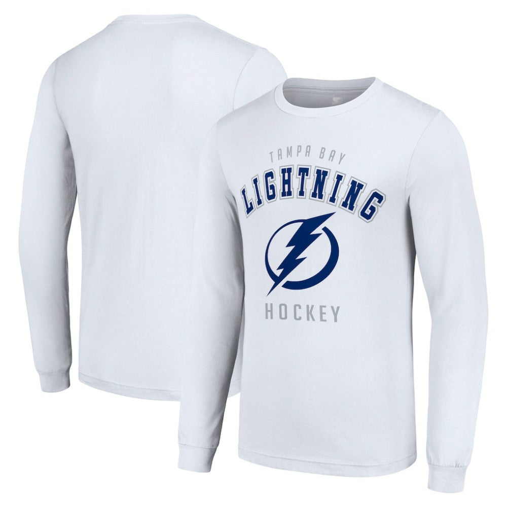 Tampa Bay Lightning - Starter Logo Long Sleeve T-Shirt White