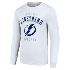 Tampa Bay Lightning - Starter Logo Long Sleeve T-Shirt White