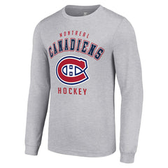 Montreal Canadiens - Starter Logo Long Sleeve T-Shirt Heather Gray