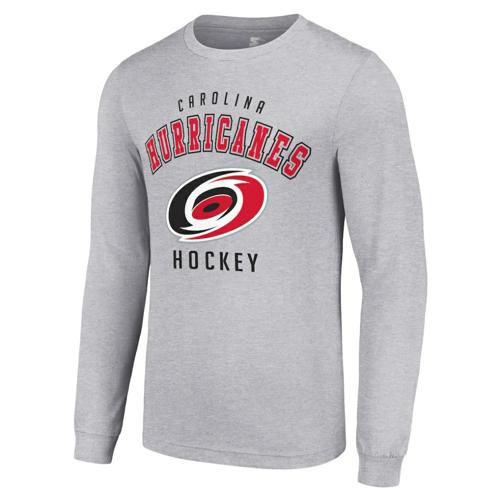 Carolina Hurricanes - Starter Logo Long Sleeve T-Shirt Heather Gray