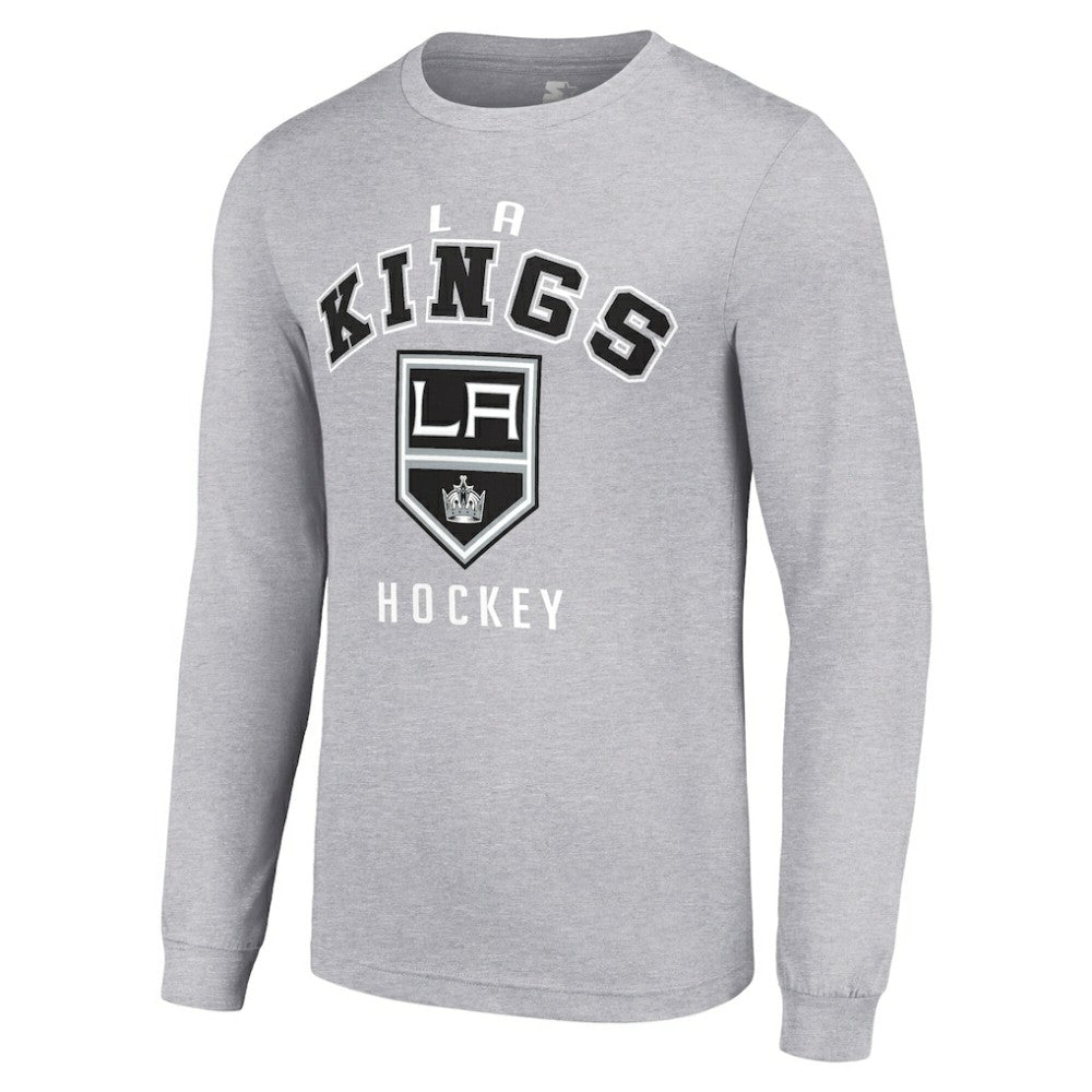 Los Angeles Kings - Starter Logo Long Sleeve T-Shirt Heather Gray