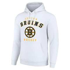 Boston Bruins Starter Logo Pullover Hoodie White