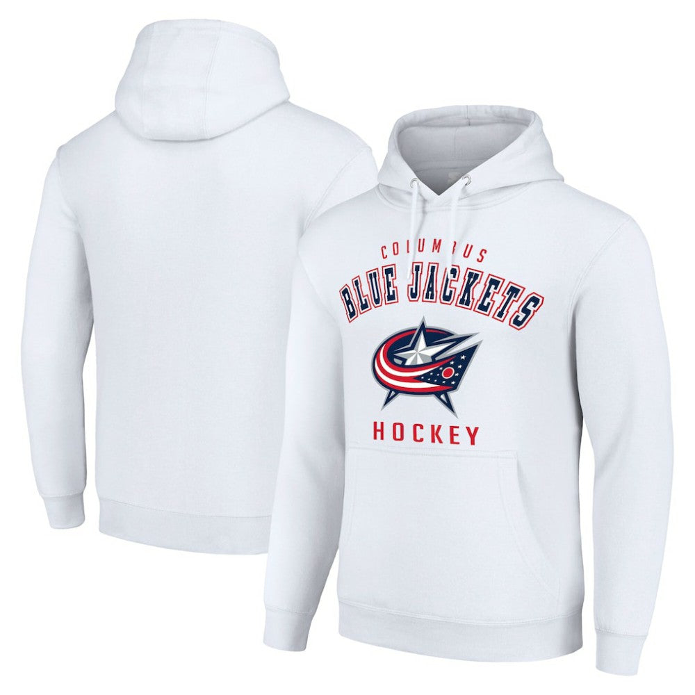Columbus Blue Jackets - Starter Logo Pullover Hoodie White