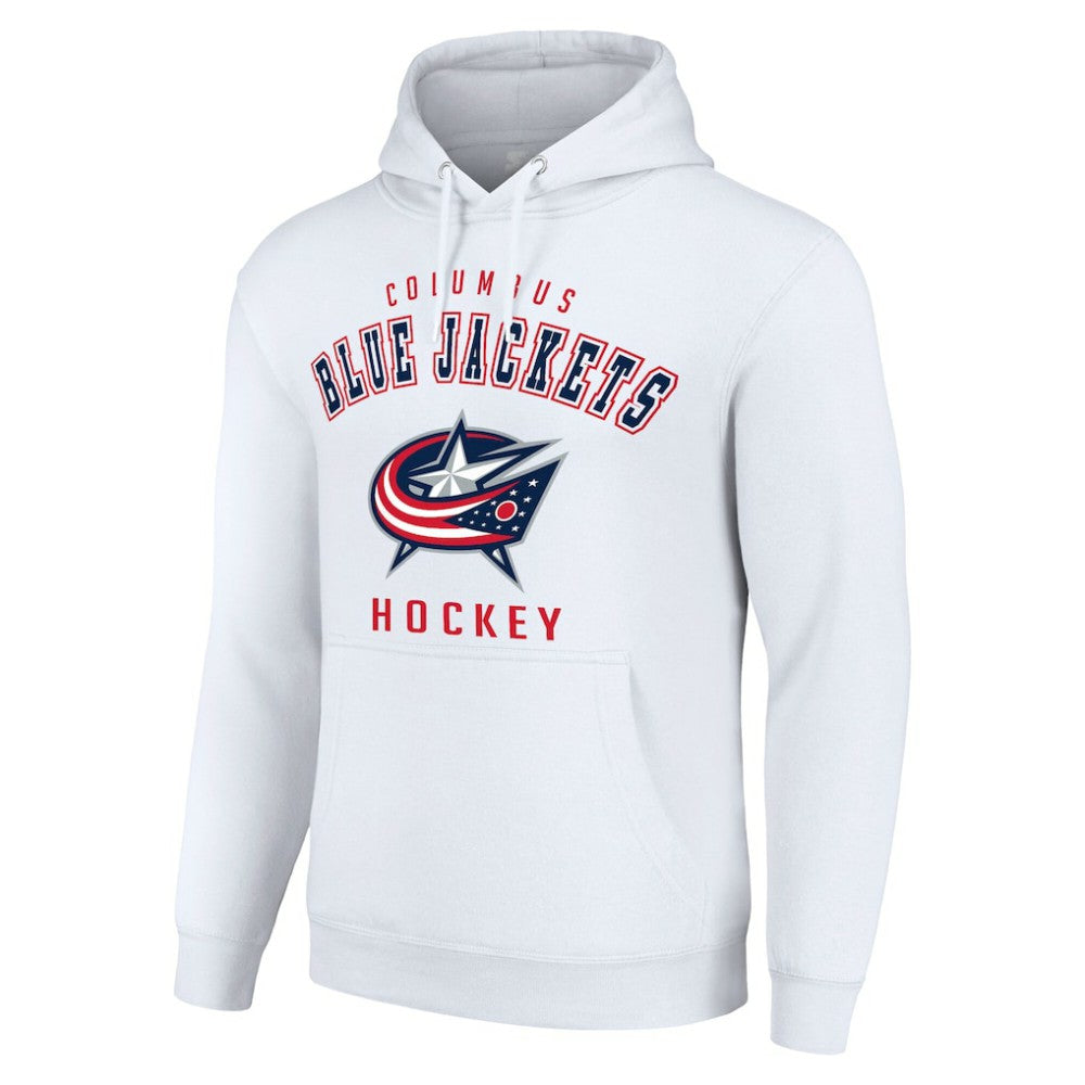 Columbus Blue Jackets - Starter Logo Pullover Hoodie White
