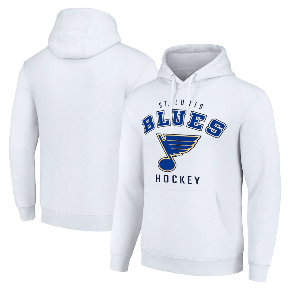 St. Louis Blues - Starter Logo Pullover Hoodie White