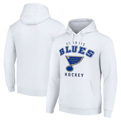 St. Louis Blues - Starter Logo Pullover Hoodie White