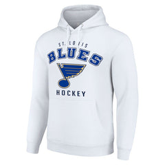 St. Louis Blues - Starter Logo Pullover Hoodie White