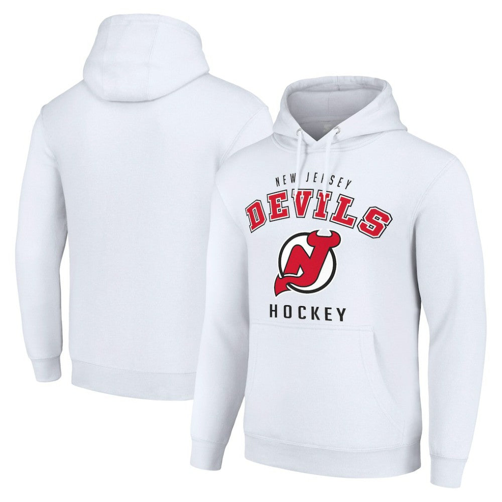 New Jersey Devils - Starter Logo Pullover Hoodie White