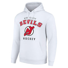 New Jersey Devils - Starter Logo Pullover Hoodie White