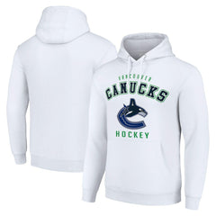 Vancouver Canucks - Starter Logo Pullover Hoodie White