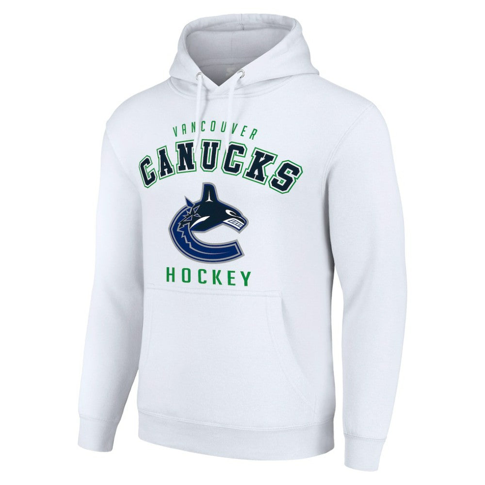 Vancouver Canucks - Starter Logo Pullover Hoodie White