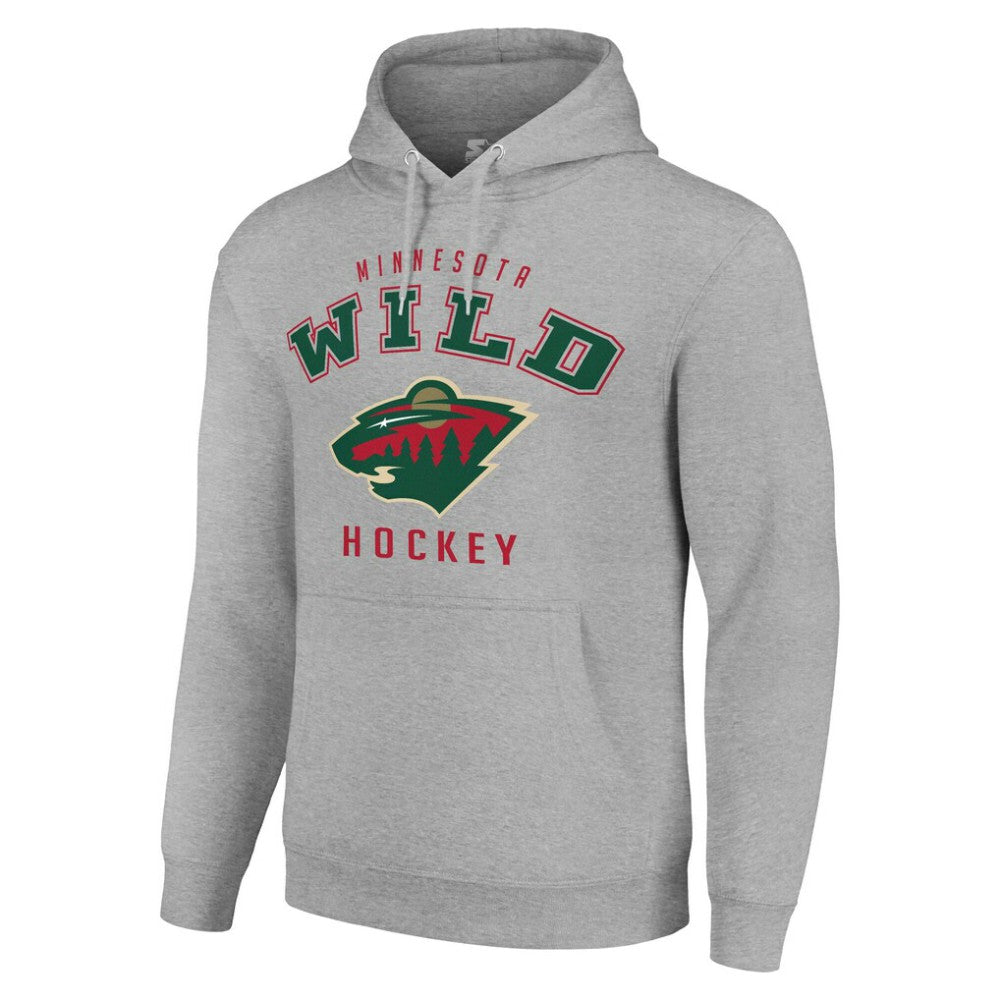 Minnesota Wild - Starter Logo Pullover Hoodie Heather Gray