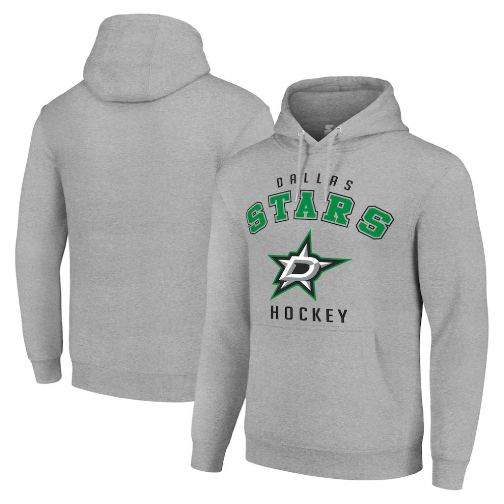Dallas Stars - Starter Logo Pullover Hoodie Heather Gray