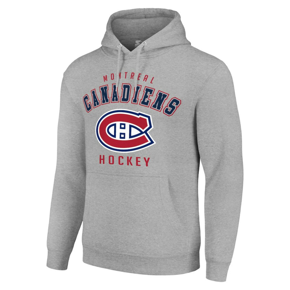 Montreal Canadiens - Starter Logo Pullover Hoodie Heather Gray