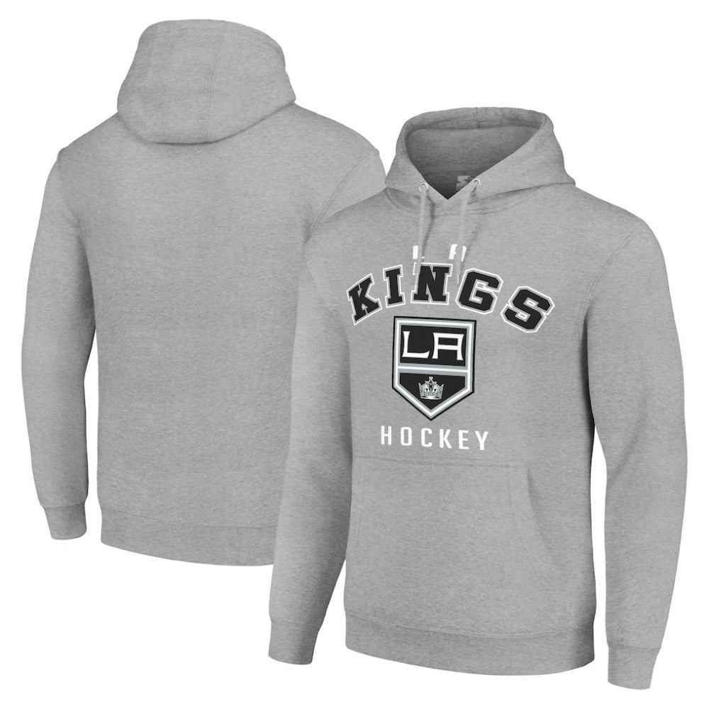 Los Angeles Kings - Starter Logo Pullover Hoodie Heather Gray