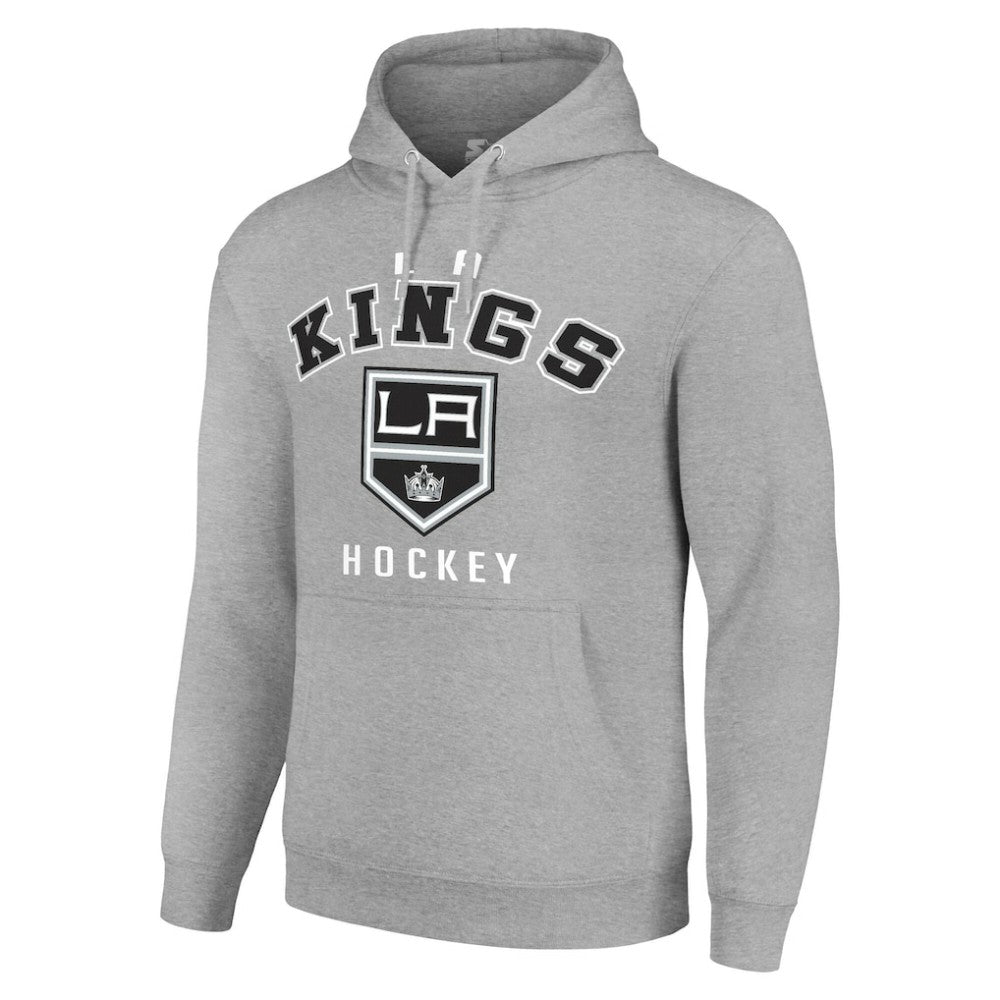 Los Angeles Kings - Starter Logo Pullover Hoodie Heather Gray
