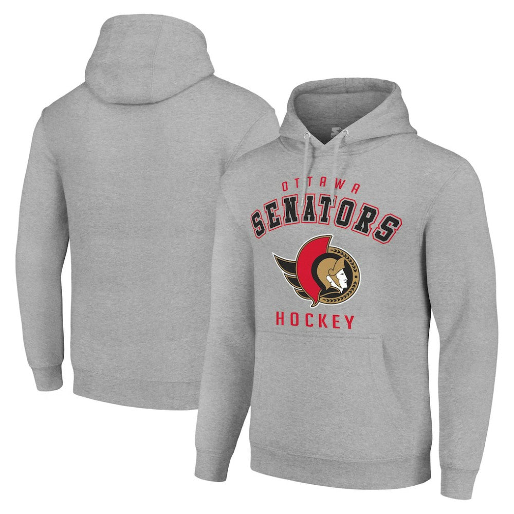 Ottawa Senators - Starter Logo Pullover Hoodie Heather Gray