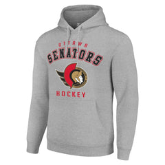 Ottawa Senators - Starter Logo Pullover Hoodie Heather Gray