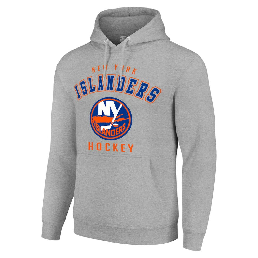 New York Islanders - Starter Logo Pullover Hoodie Heather Gray