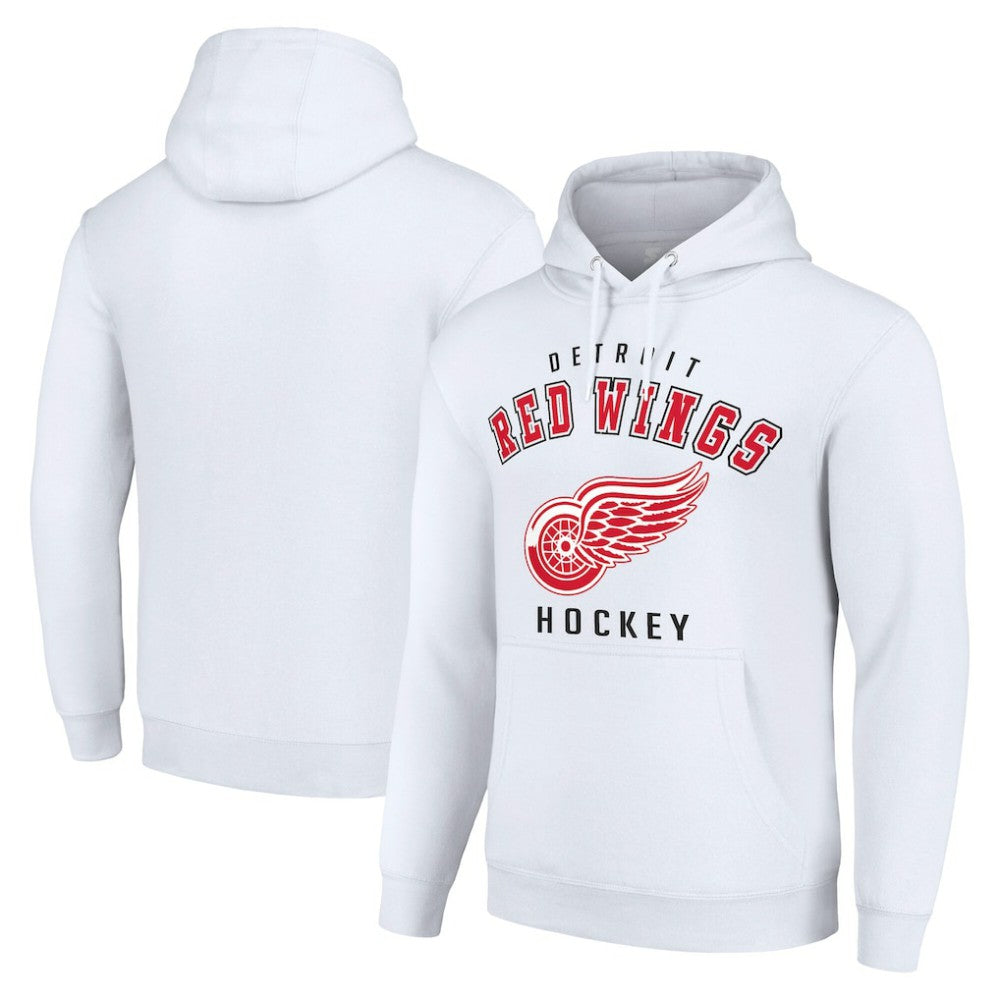 Detroit Red Wings - Starter Logo Pullover Hoodie White