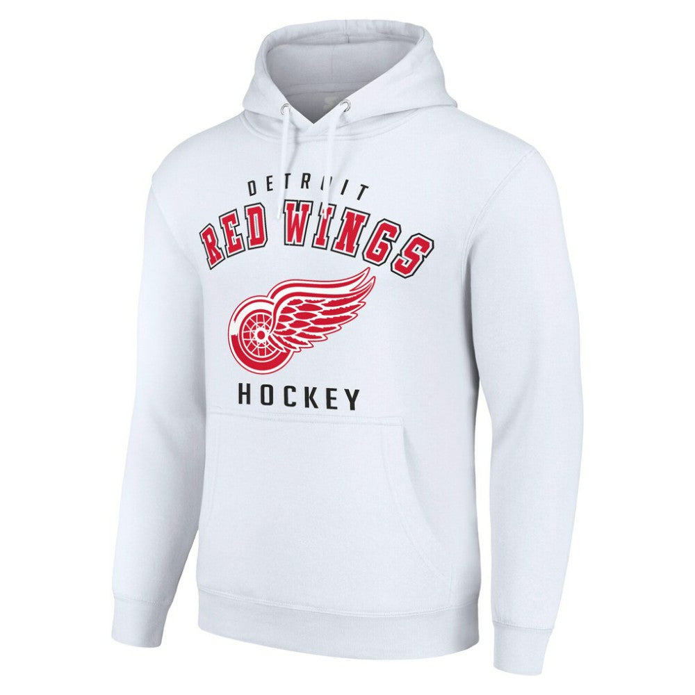 Detroit Red Wings - Starter Logo Pullover Hoodie White