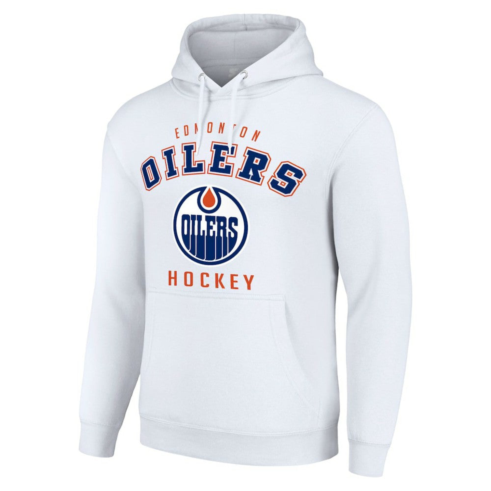 Edmonton Oilers - Starter Logo Pullover Hoodie White
