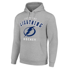 Tampa Bay Lightning - Starter Logo Pullover Hoodie Heather Gray