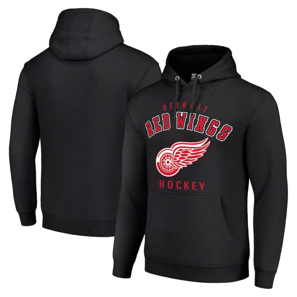 Detroit Red Wings - Starter Logo Pullover Hoodie Black
