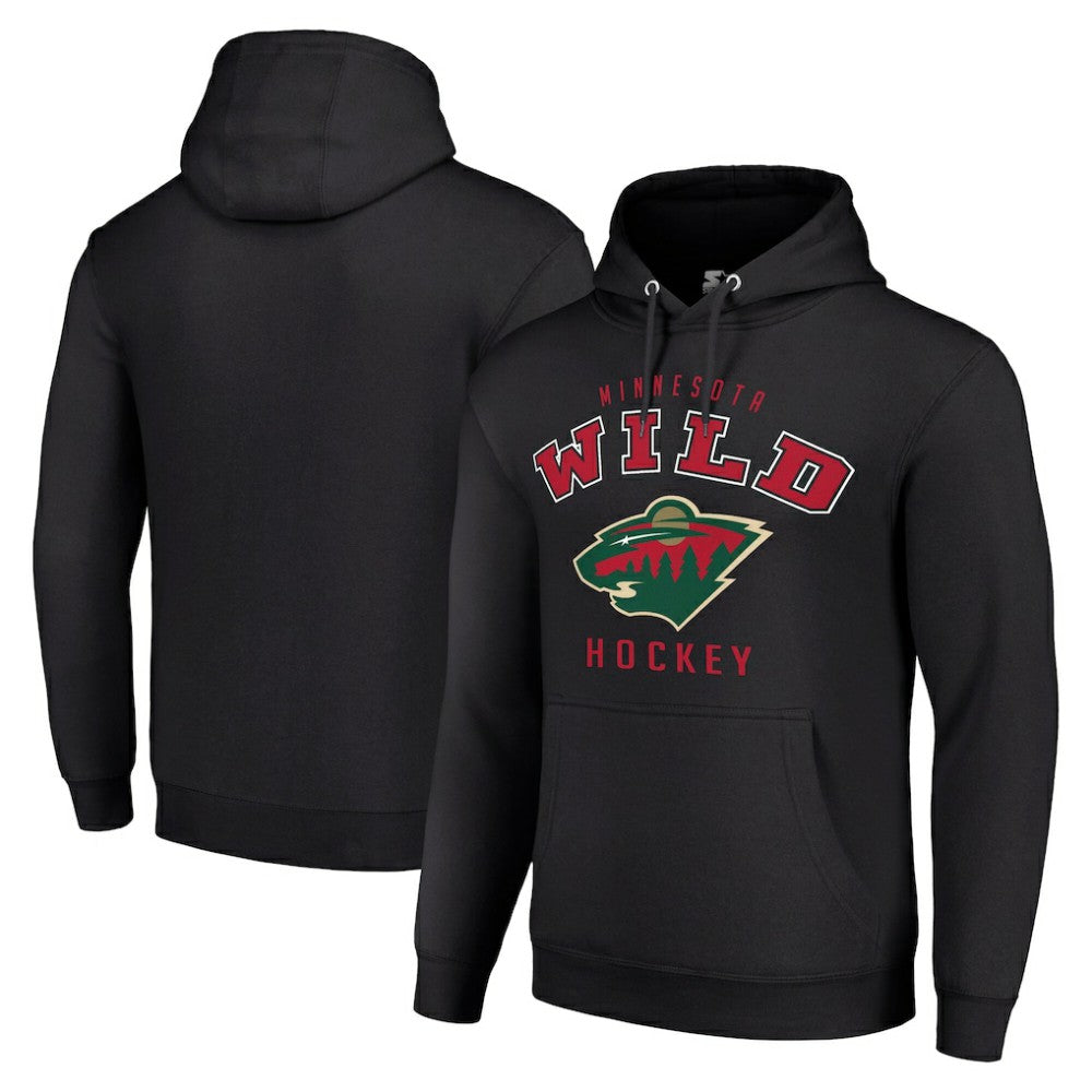 Minnesota Wild - Starter Logo Pullover Hoodie Black