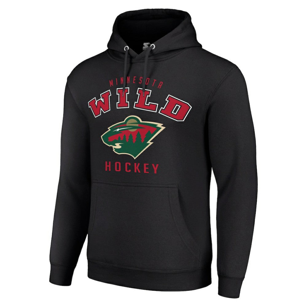 Minnesota Wild - Starter Logo Pullover Hoodie Black