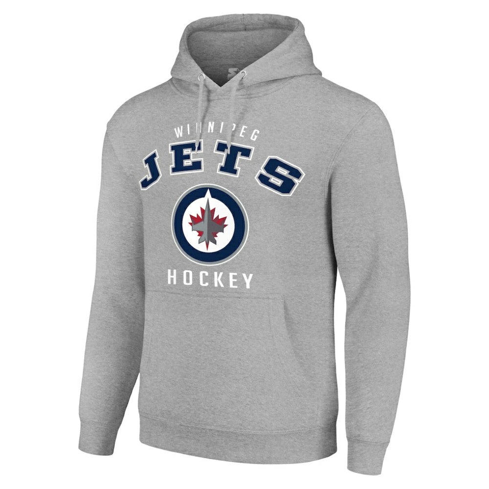 Winnipeg Jets - Starter Logo Pullover Hoodie Heather Gray