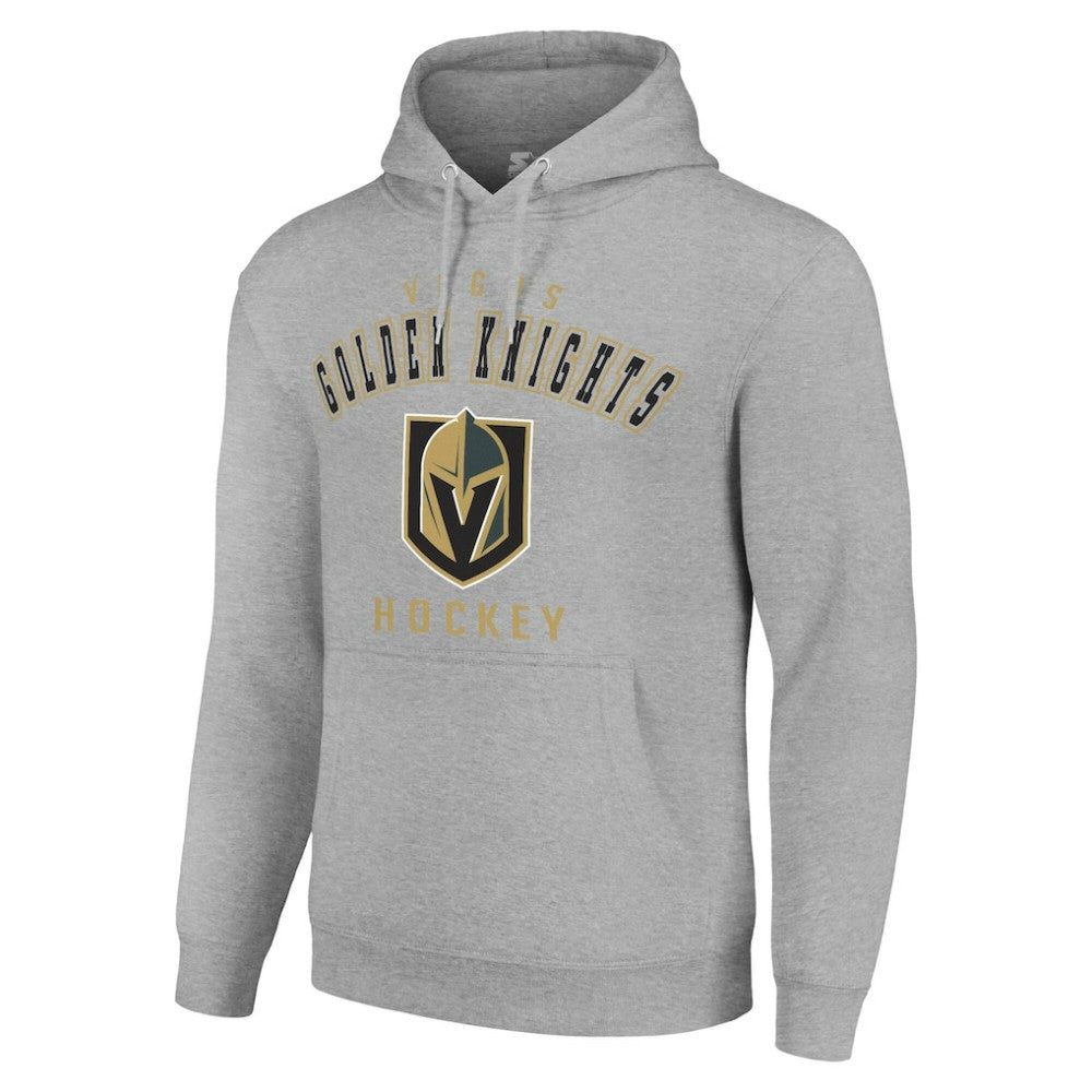 Vegas Golden Knights Starter Logo Pullover Hoodie Heather Gray