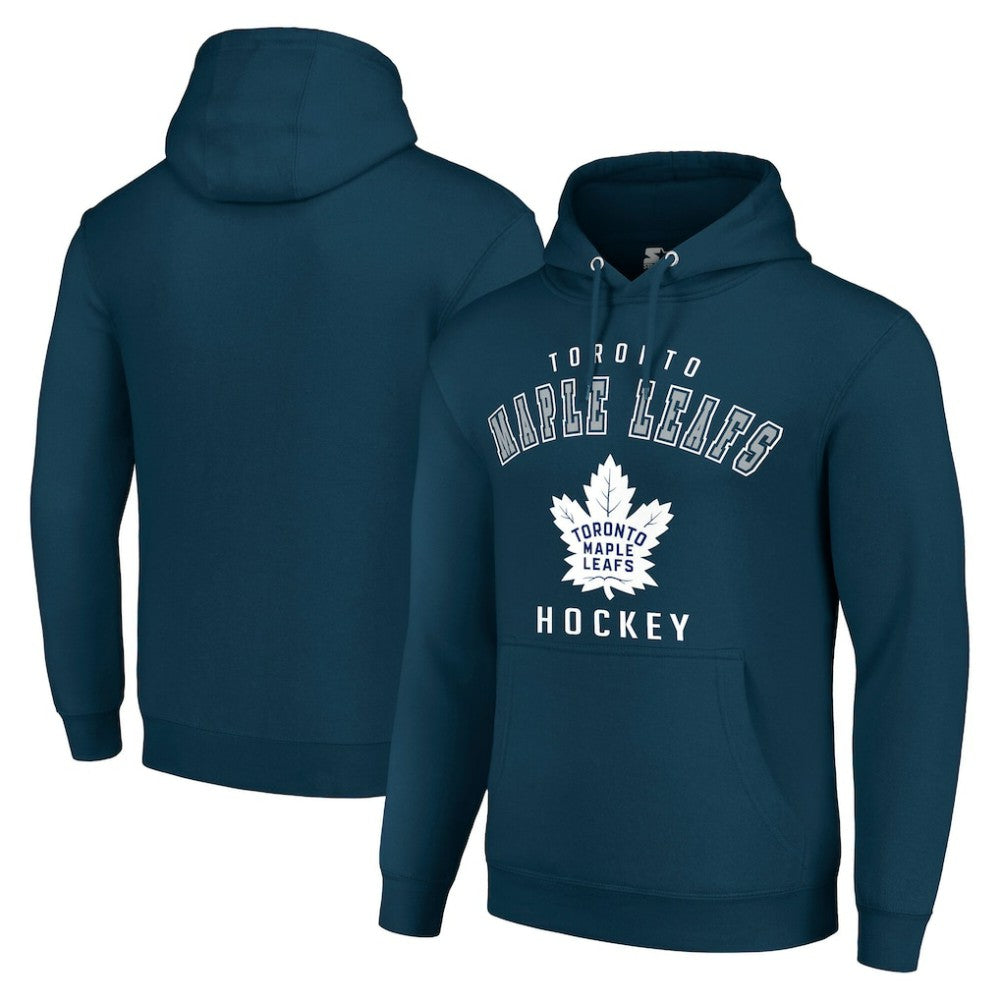 Toronto Maple Leafs - Starter Logo Pullover Hoodie Navy