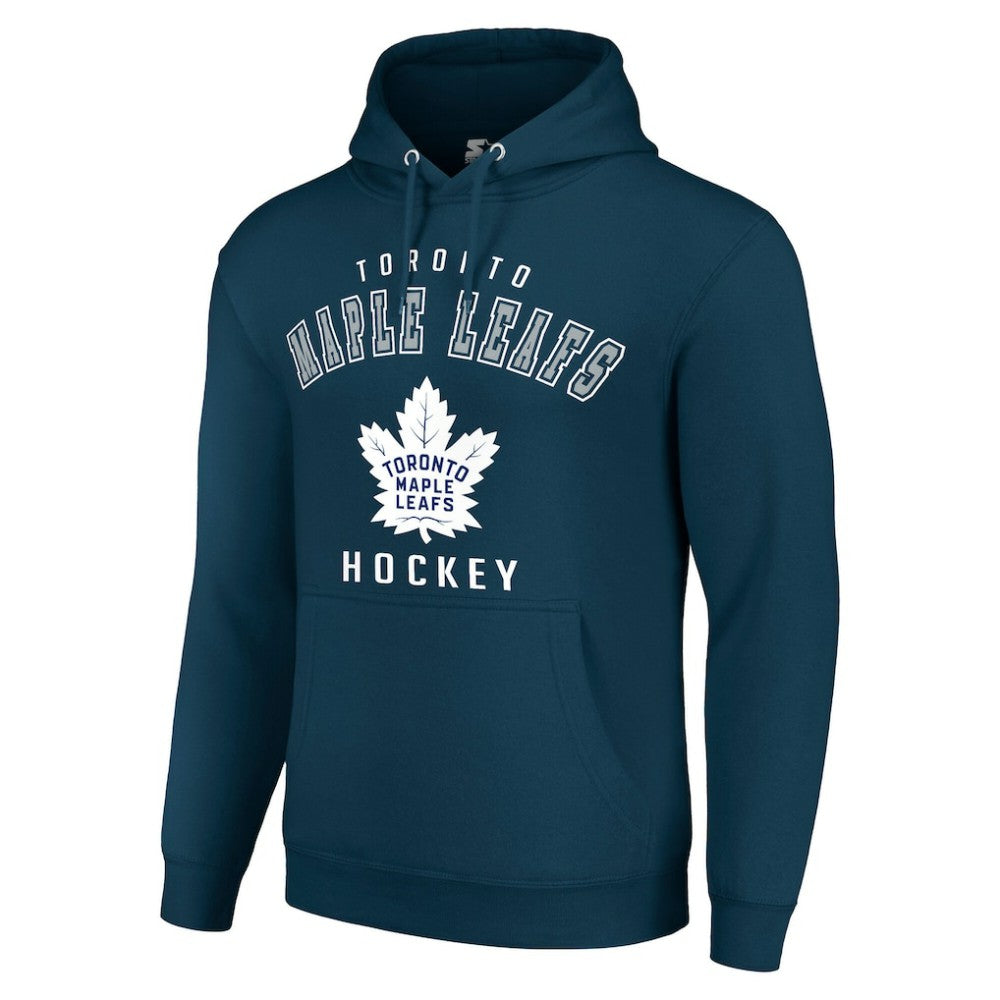 Toronto Maple Leafs - Starter Logo Pullover Hoodie Navy