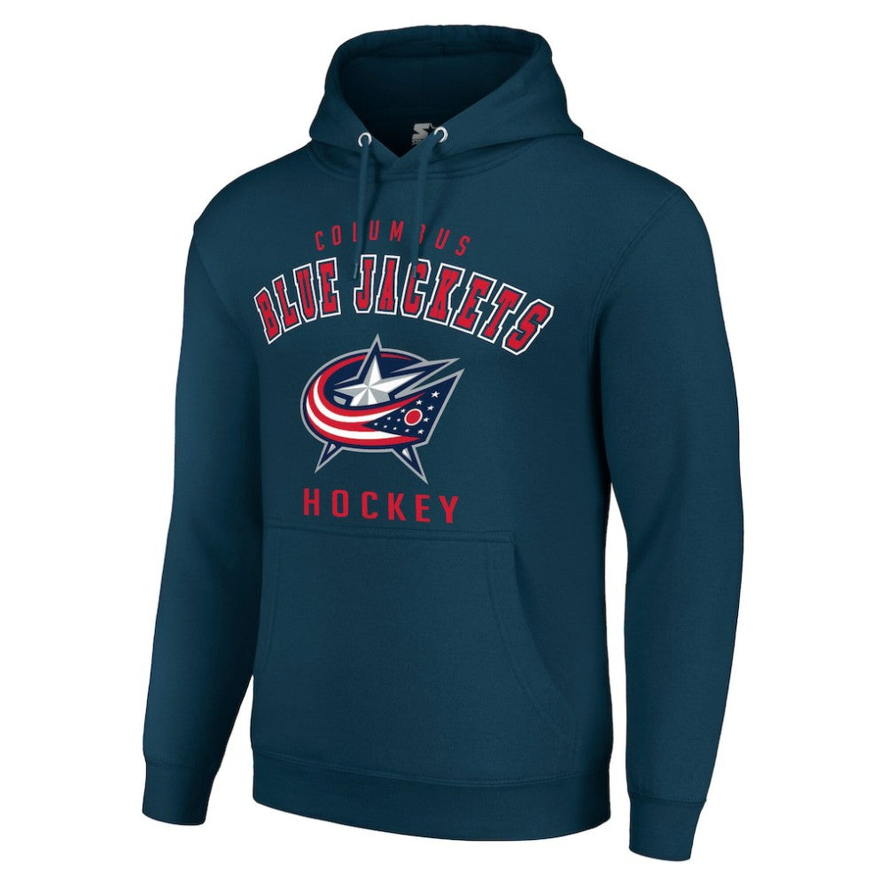 Columbus Blue Jackets - Starter Logo Pullover Hoodie Navy
