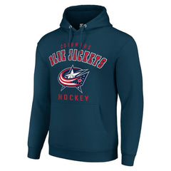Columbus Blue Jackets - Starter Logo Pullover Hoodie Navy