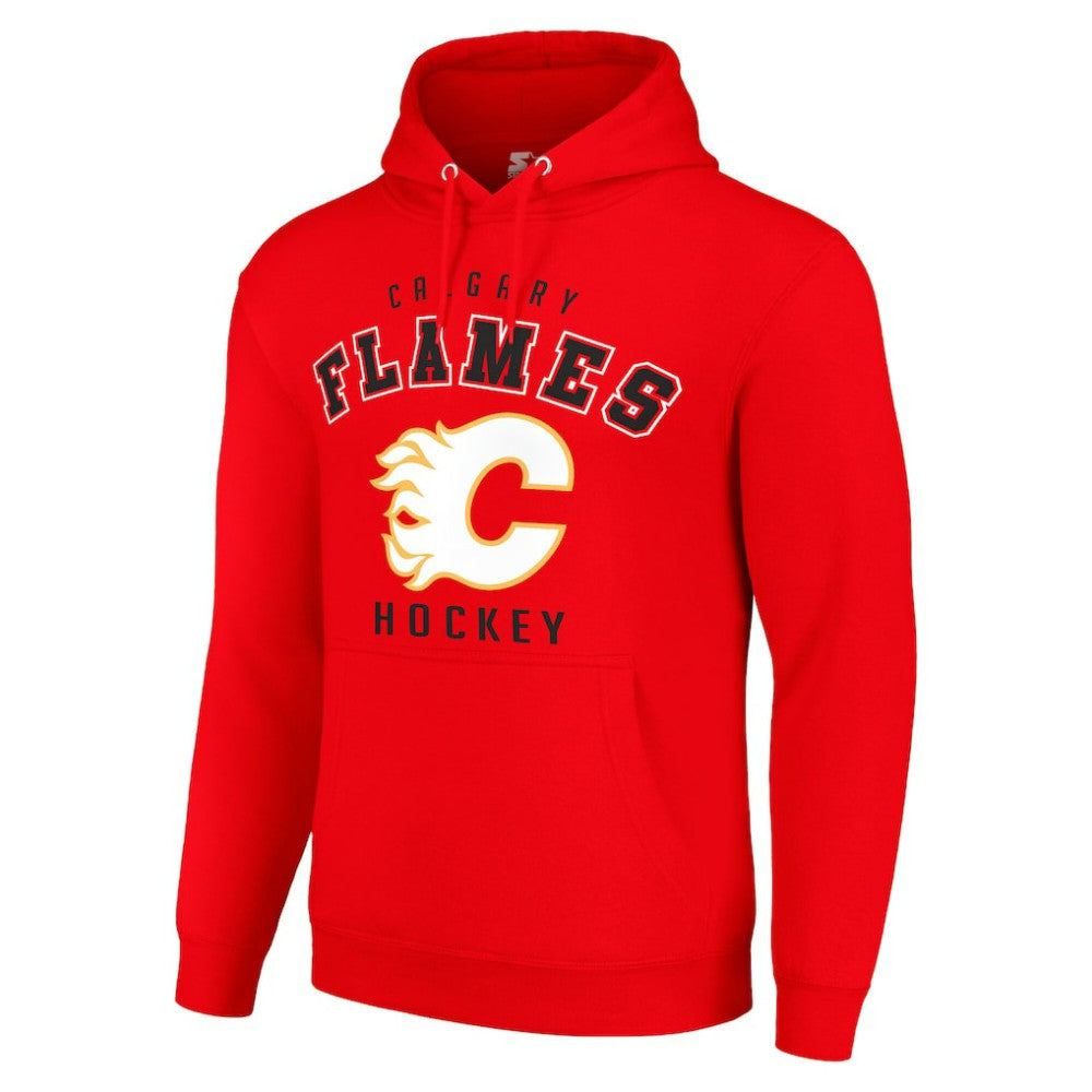 Calgary Flames - Starter Logo Pullover Hoodie Red