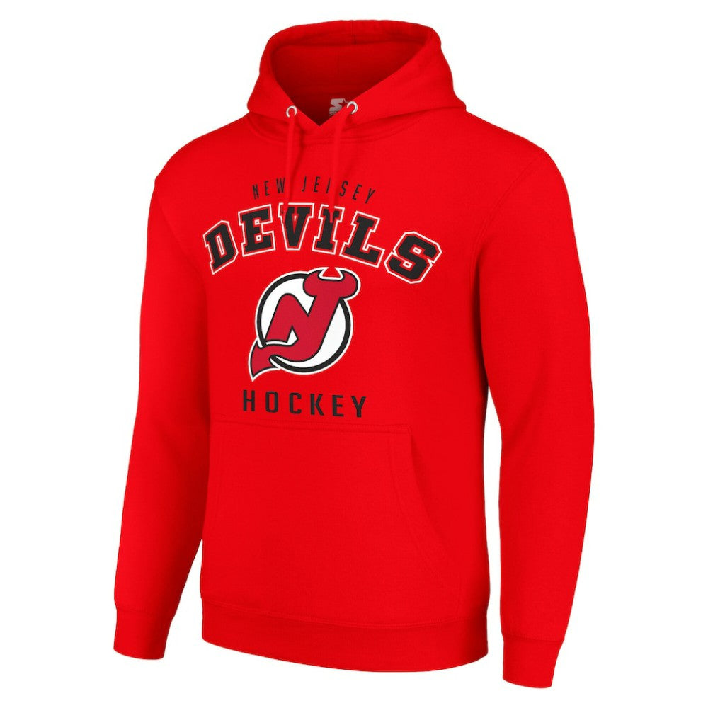New Jersey Devils - Starter Logo Pullover Hoodie Red