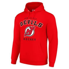 New Jersey Devils - Starter Logo Pullover Hoodie Red