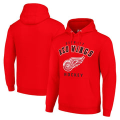 Detroit Red Wings - Starter Logo Pullover Hoodie Red