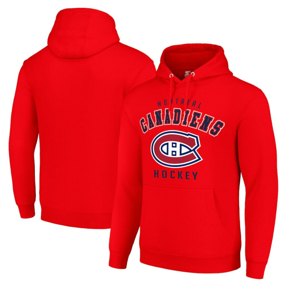 Montreal Canadiens - Starter Logo Pullover Hoodie Red