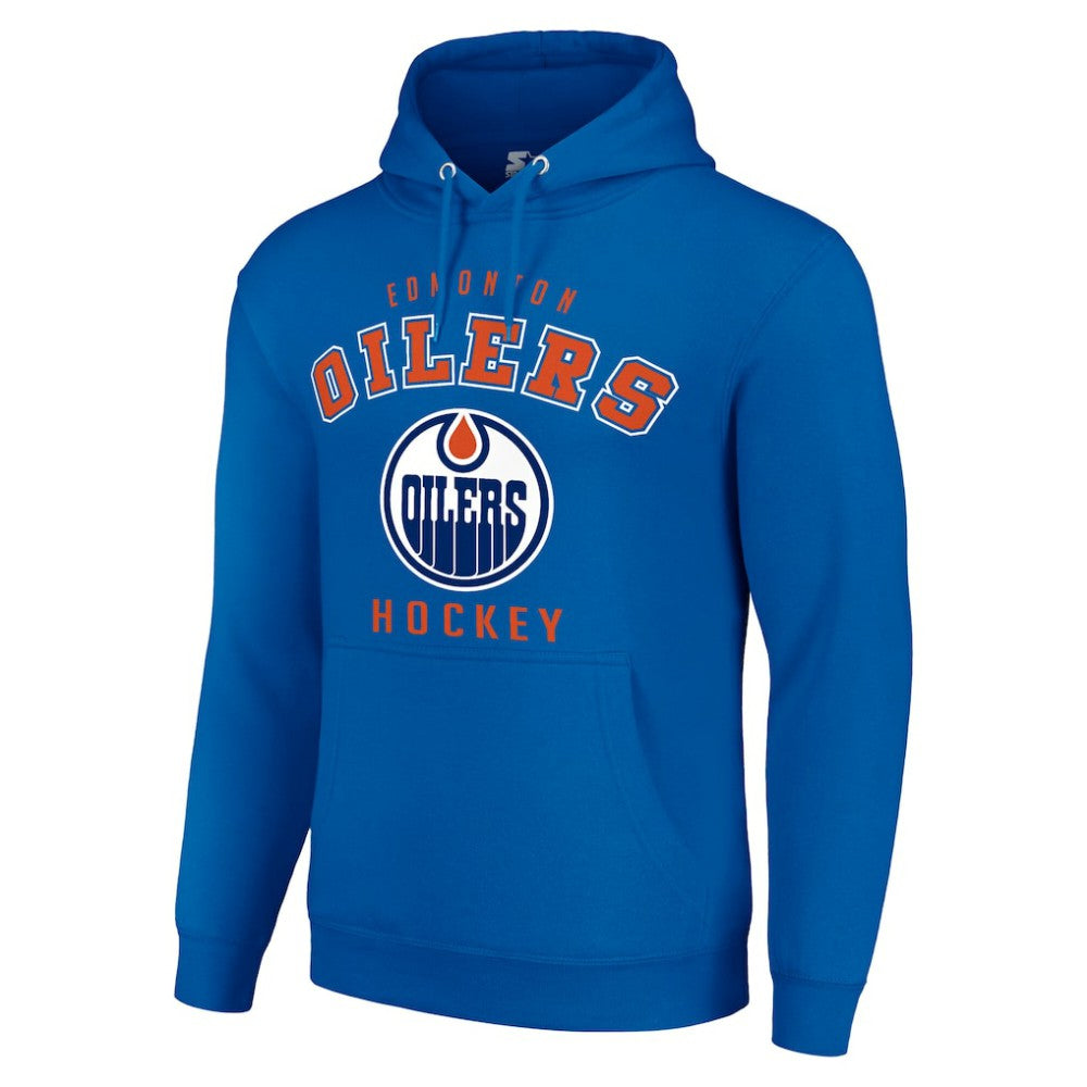 Edmonton Oilers - Starter Logo Pullover Hoodie Royal