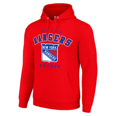New York Rangers Starter Logo Pullover Hoodie Red