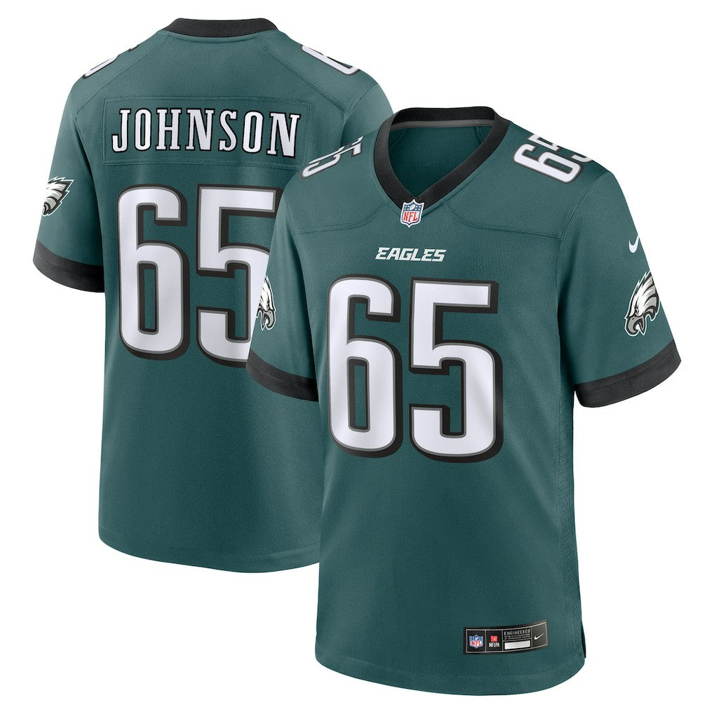 Lane Johnson Philadelphia Eagles Team Game Jersey Midnight Green - Nike