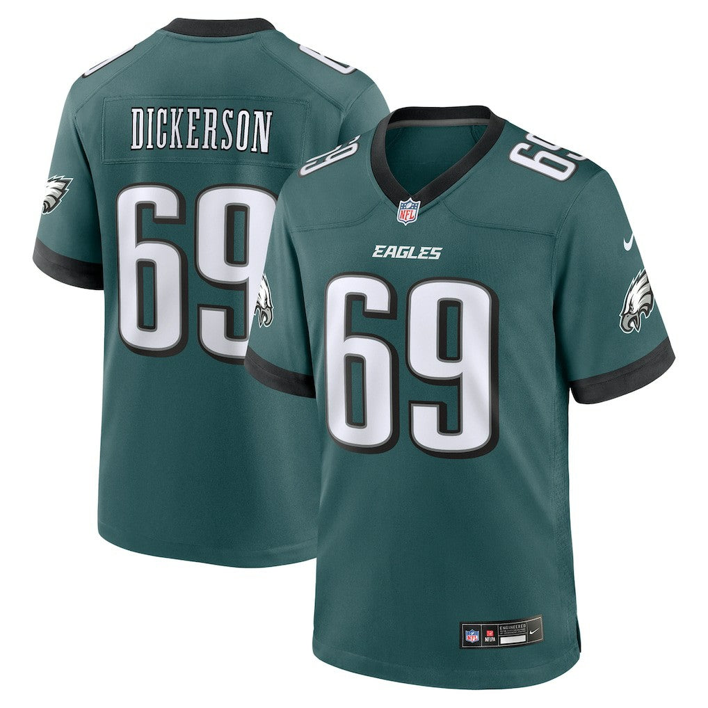 Landon Dickerson Philadelphia Eagles Team Game Jersey Midnight Green - Nike