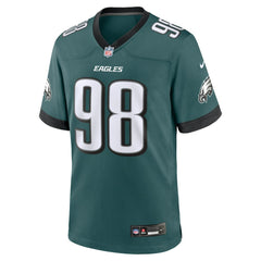 Jalen Carter Philadelphia Eagles Team Game Jersey Midnight Green - Nike