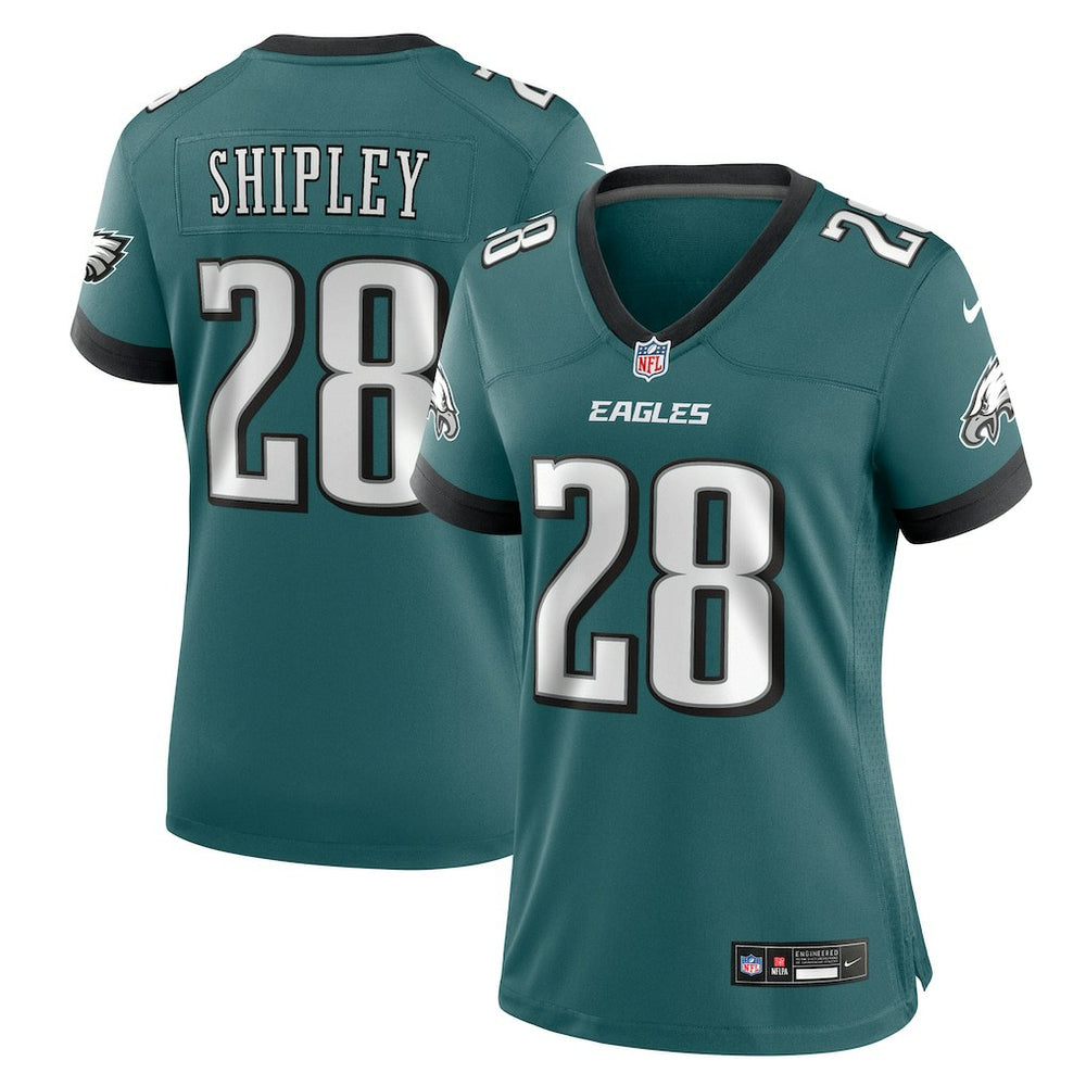 Will Shipley Philadelphia Eagles Women's Team Game Jersey Midnight Green - Nike
